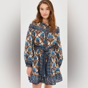 Farm Rio Mini Dress - Cocopalm Beige